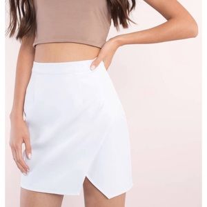 White Tobi mini skirt
